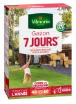 7 jours, pousse rapide - Gazon 7 jours - 1 kg + Soin Regarnissage Universel 2 en 1 - 500 g - PACKAGING_RECTO